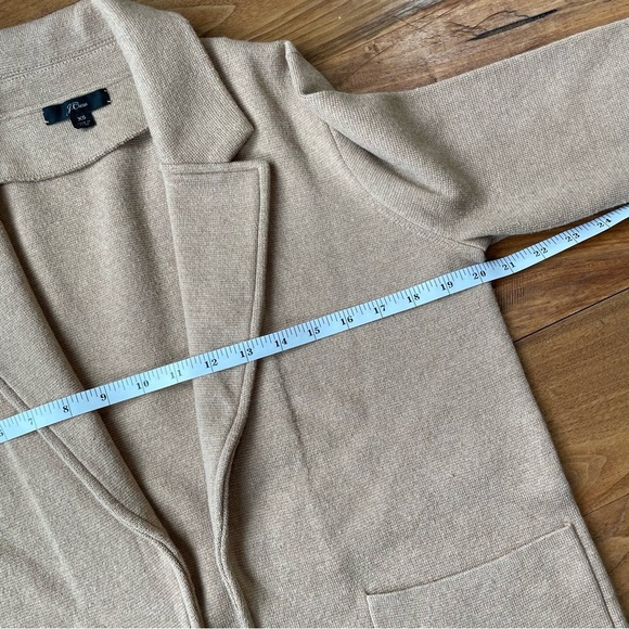 J. Crew Sophie Open Front Sweater Blazer in Camel Tan size XS - Picture 10 of 12